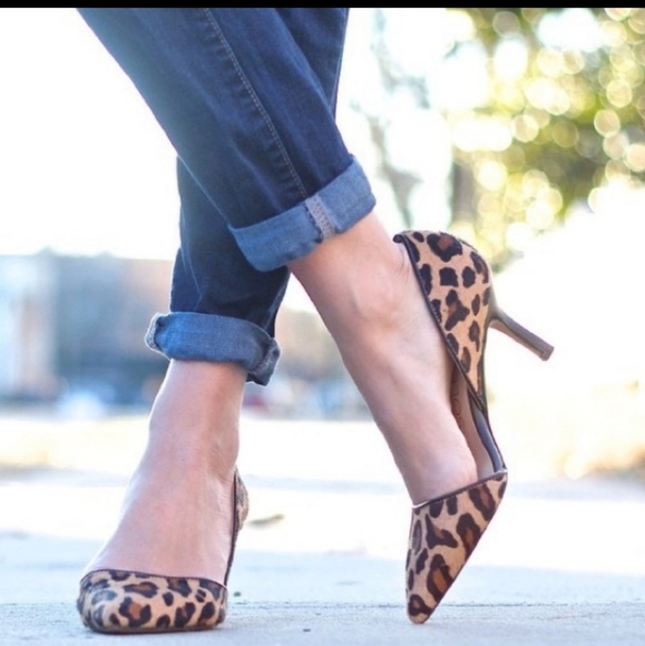 Sole Society Shoes - Sole Society Jenn Leopard Print Heels size 8.5